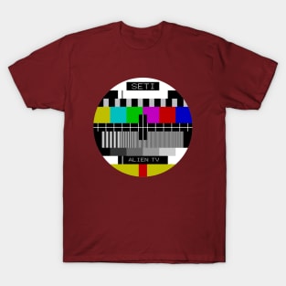 Retro TV SETI Alien Test Pattern T-Shirt